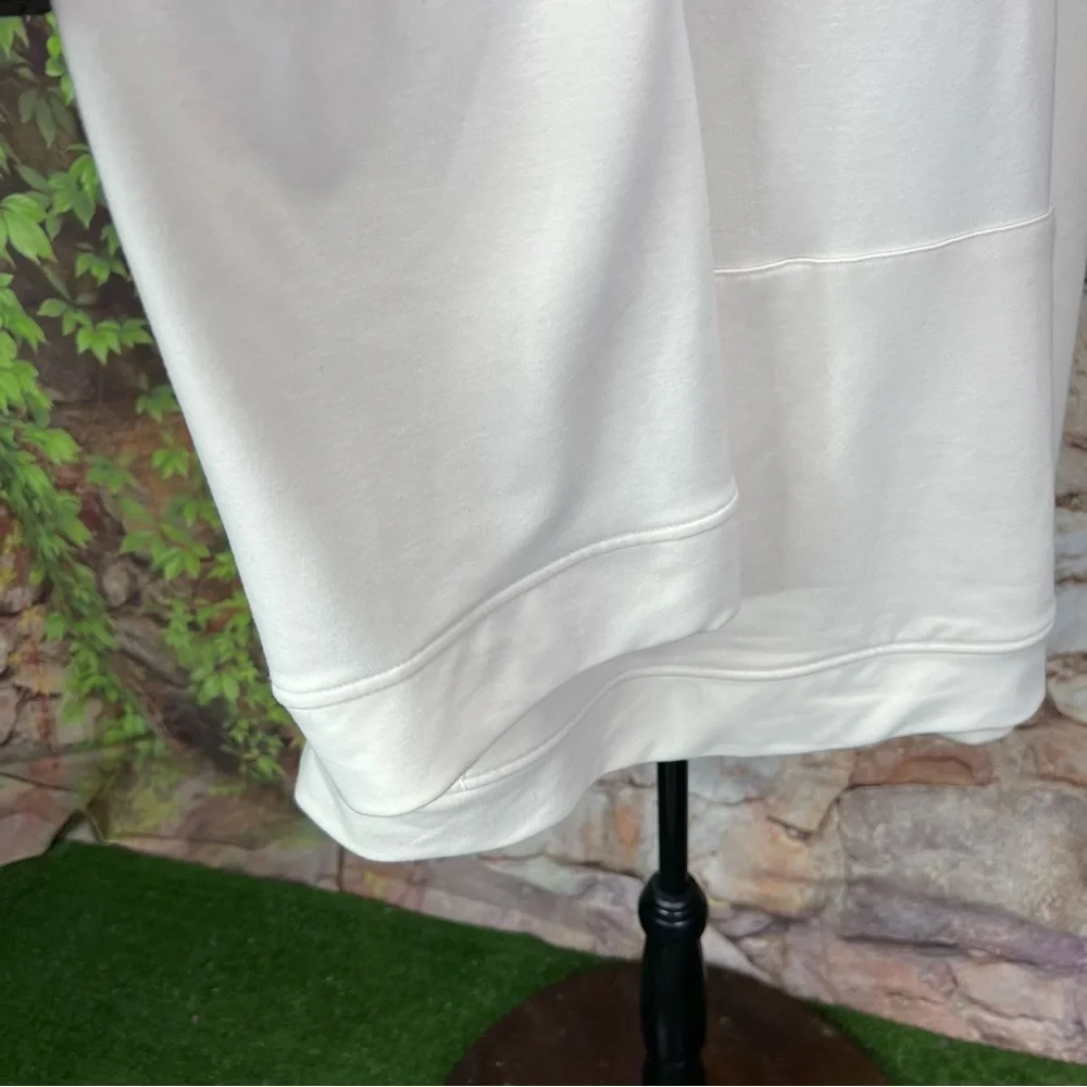 ALL IN MOTION Cream Ultra-Soft Wide Cuff Hooded Sweatshirt, XL - Picture 8 of 9